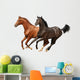 Gallop Horses Isolated Wall Decal