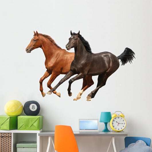 Gallop Horses Isolated Wall Decal