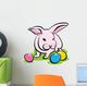 Bunny with Easter Eggs Wall Decal