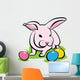 Bunny with Easter Eggs Wall Decal