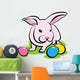 Bunny with Easter Eggs Wall Decal