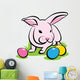 Bunny with Easter Eggs Wall Decal