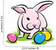 Bunny with Easter Eggs Wall Decal