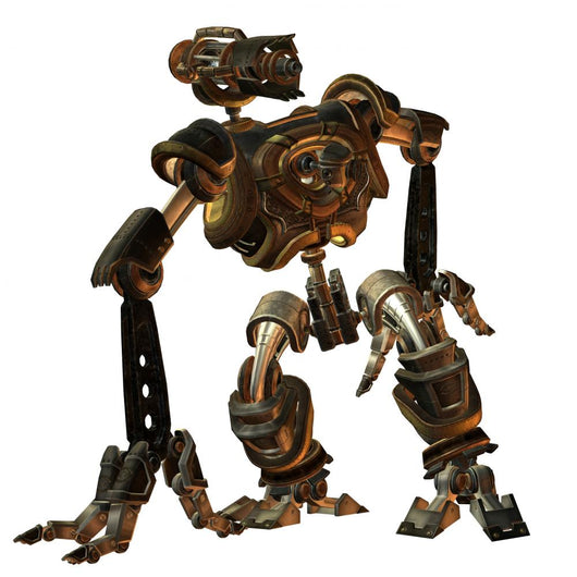 Futuristic Fighting Machine Steampunk Wall Decal