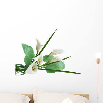 3D Callas Arrangement Wall Decal shown on a wall