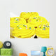 Several yellow cupcakes Wall Mural