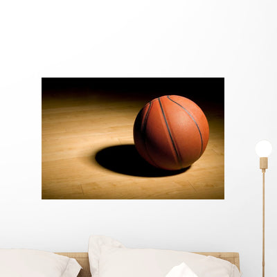 Basketball Hardwood with Black shown on a wall
