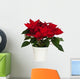 Potted Poinsettia Wall Decal