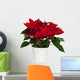 Potted Poinsettia Wall Decal