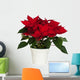 Potted Poinsettia Wall Decal