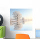 Frosty winter reflection Wall Mural
