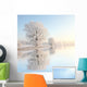 Frosty winter reflection Wall Mural