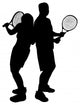 Silhouettes Adult Couple Playing