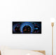 Modern car illuminated dashboard closeup Wall Mural