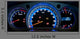 Modern car illuminated dashboard closeup Wall Mural