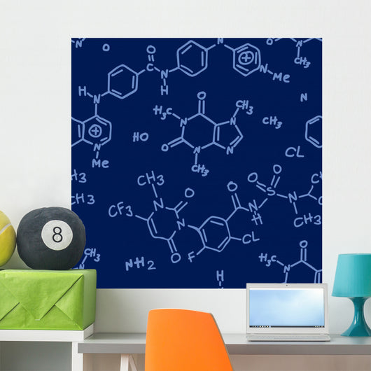 Chemical Seamless Wall Decal