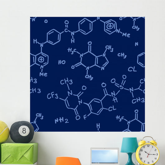 Chemical Seamless Wall Decal