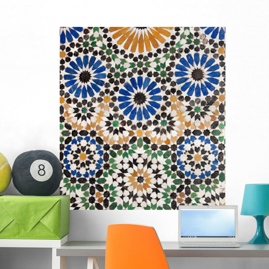 Old Islamic Mosaic Wall Mural