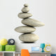 3D Balancing Stones Wall Decal