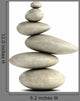 3D Balancing Stones Wall Decal