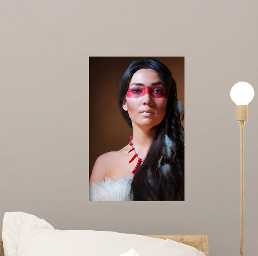 American Indian with Face
