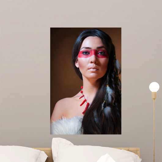 American Indian with Face
