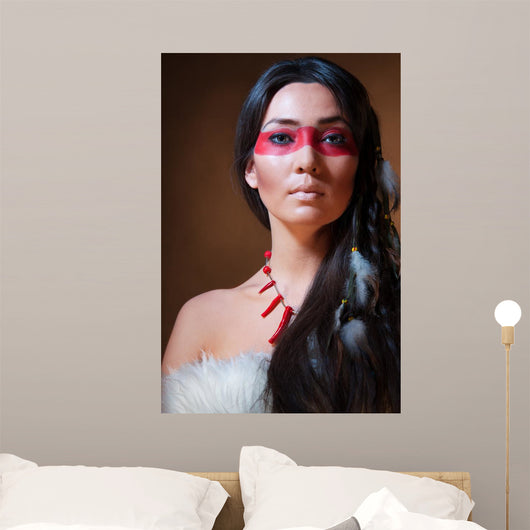 American Indian with Face