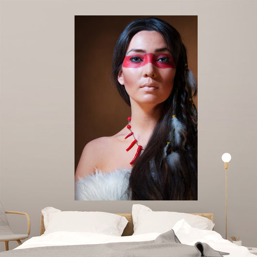 American Indian with Face