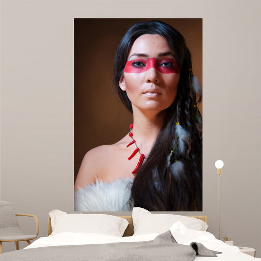 American Indian with Face
