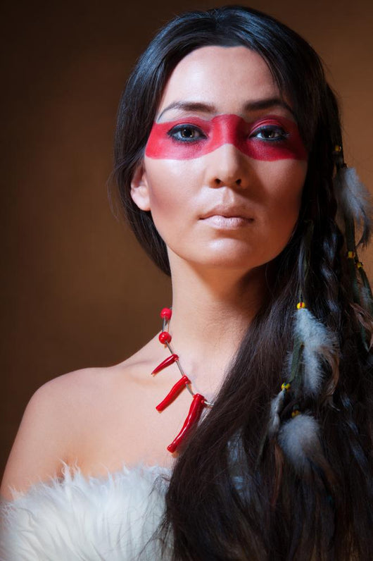 American Indian with Face