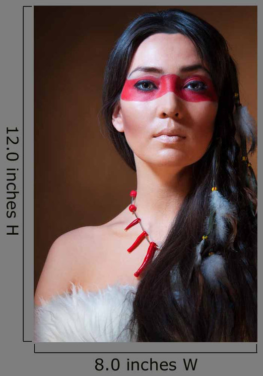 American Indian with Face