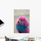 Pink Poodle Wall Mural