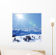 top of mountains Wall Mural