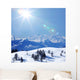 top of mountains Wall Mural
