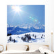 top of mountains Wall Mural