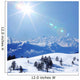 top of mountains Wall Mural