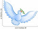 White dove with olive branch Wall Decal