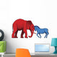 American political parties stand-off Wall Decal