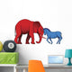 American political parties stand-off Wall Decal
