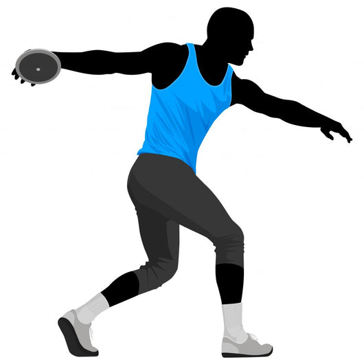 Vector illustration of discus thrower Wall Decal