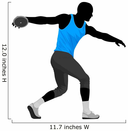 Vector illustration of discus thrower Wall Decal
