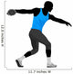 Vector illustration of discus thrower Wall Decal