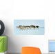 Dog sledging trip in cold snowy winter, Greenland Wall Mural