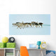 Dog sledging trip in cold snowy winter, Greenland Wall Mural
