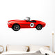 Old Race Red Car Wall Decal