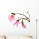 Pink Magnolia Flowers Wall Decal