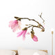 Pink Magnolia Flowers Wall Decal