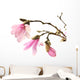 Pink Magnolia Flowers Wall Decal
