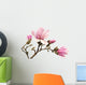 Pink Magnolia Flowers Wall Decal
