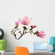 Pink Magnolia Flowers Wall Decal